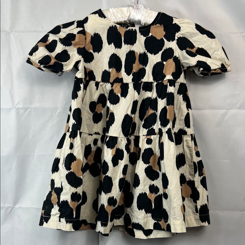 Baby GAP Animal print cotton tiered dress size 4 EUC